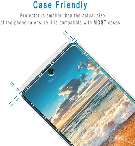 HPTECH [2 pacote] projetado para o Samsung Galaxy A51/ A51 5G/ 5G Protetor de tela de vidro temperado UW, 9H Duridade [Impressão digital] [Case Friendly]