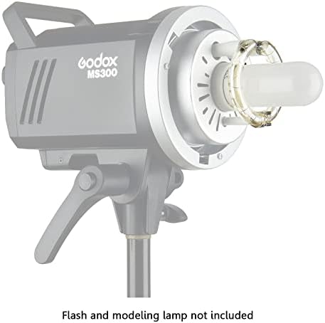 Godox MS300 Flash Tube 300Ws, Tubo de substituição Flash Bare para Studio Flash MS300, Peças de reparo de luz fotográfica