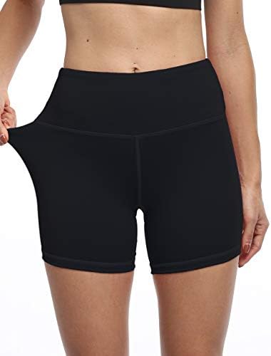JJUQ 8 /5 shorts de motoqueiros mulheres com cintura alta ginástica Yoga Running Standex shorts para mulheres com