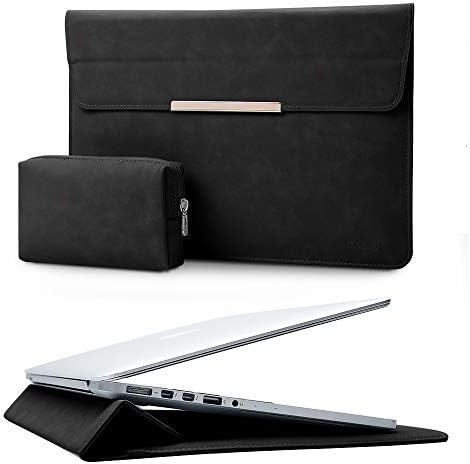 Kalidi 13,3-14 polegadas de laptop capa de manga de camurça falsa de camurça por 13,3 13,5 13,6 14 polegadas MacBook Air Pro retina 13 -14 Surface Pro com bolsa
