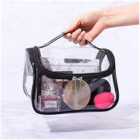 Bolsa de cosmética Quesheng Mulheres transparentes grandes bolsas de maquiagem Viagem Bolsa de beleza de maquiagem de