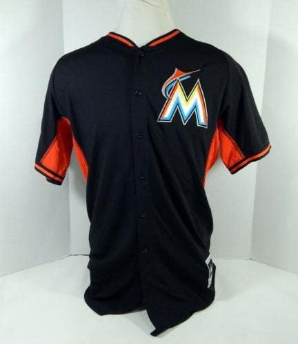 2014-16 Miami Marlins Kyle Keller #57 Game usou Black Jersey Ex ST BP 48 968 - Jogo usado MLB Jerseys