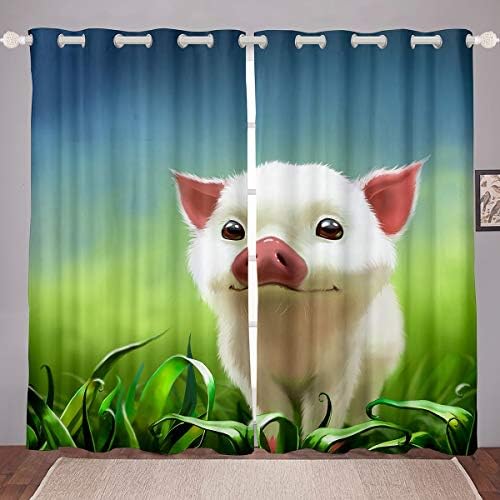 EROSEBRIDAL CRIANÇAS CORTINAS DE PUMO CRIANÇAS MENINAS MENINAS PANELOS DE CORTA DE ANIMAL DE ANIMAIS CARTOS, cortinas engraçadas de