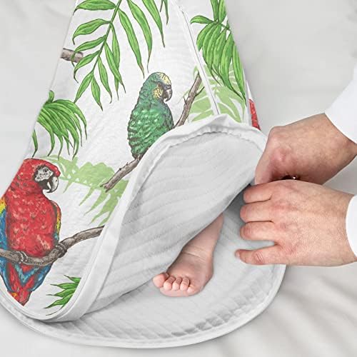 Vvfelixl Sack Sack para bebês recém-nascidos, pássaros tropicais Papaiado de bebê cobertor vestível, saco de dormir de transição