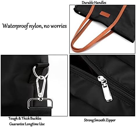 Wxnow women laptop saco de bolsa de bolsa de bolsa de nylon