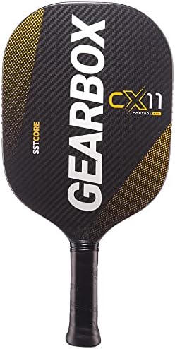 Caixa de engrenagens CX11Q Controle - Amarelo - 8,5 onças de pickleball paddle