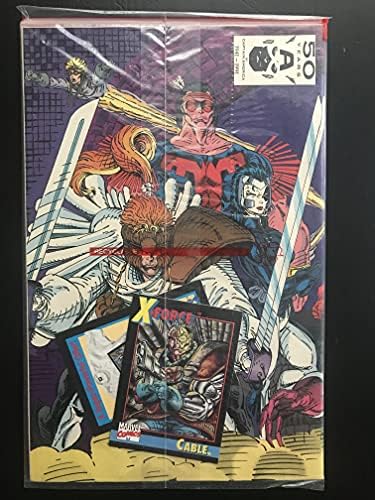 X-Force 1 1991 Licenciado oficialmente a Marvel Comic Book. Ainda selado na bolsa original com cartão - Observe: Este item está disponível