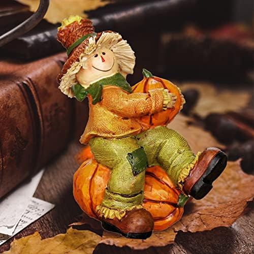 Decorações de Natal Presente Fiurines Scarecrow Decor Figurines Fall Decoration Smiling Autumn Harvest Pumpkins