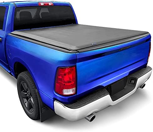 Tyger Auto T1 Soft Roll-up Bed Bed Tonneau Compatível com 2009-2018 Dodge Ram 1500; 2010-2023 2500 3500; 2019-2023 Classic | 6'4 Bed | TG-BC1D9014