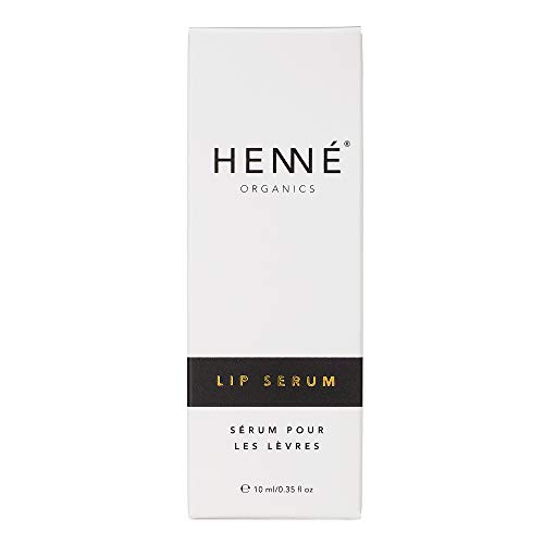 Henné Organics Lip Serum - Tratamento de óleo antioxidante natural para lábios lisos e firmes