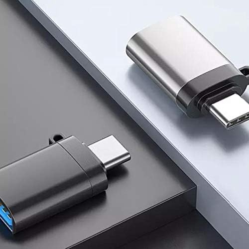 Cabo de ondas de caixa compatível com o Retroid Pocket 3+ - USB -C para um portchanger, USB Tipo -C OTG USB Keychain portátil para bolso retroid 3+ - Slate Black