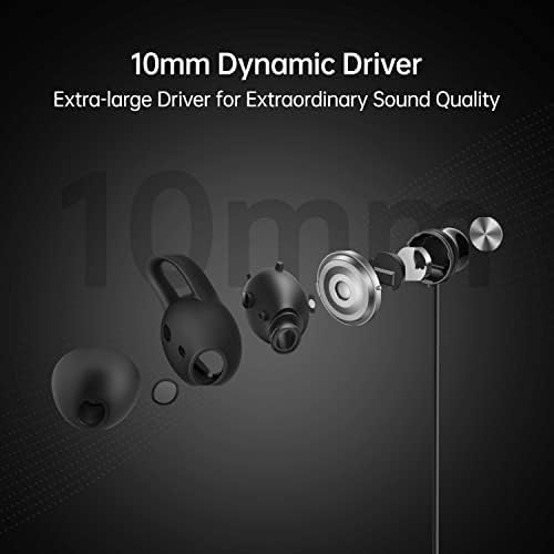 Banda de pescoço EncO M32 Bluetooth sem fio em ouvido os fones de ouvido com microfone, 10 minutos de carga - 20hrs Music Fast