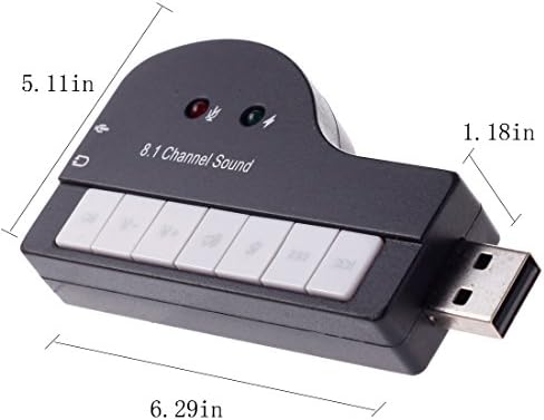 RFJF Adaptador de áudio USB CARTA ESTÉRIO EXTERNO DE SOMEO 8.1 CANAL 3D com fone de ouvido e microfone de 3,5 mm para 98SE