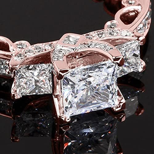 Anel de diamante popular requintado anel de jóias simples de moda acessórios populares pacote de prata anéis