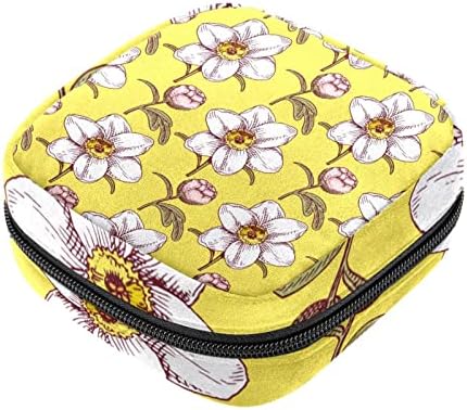 Flor branca de flor amarela Bolsa de armazenamento de guardana
