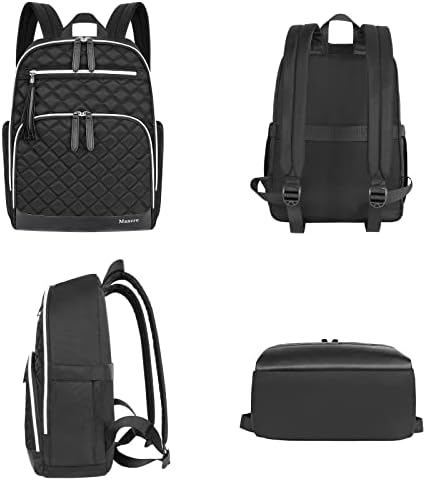 Mochila de laptop de Mancro para mulheres, mochilas de laptop de 14 polegadas para viagens, trabalho casual de mochila