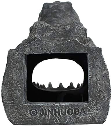 Jambazians Cabeça de Crocodilo Gutter Guardian Estátua de Downspout, âncora de blocos de respingos para extensão de dowspout,