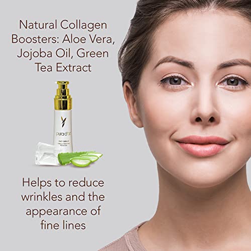 Pura d'Or Face sérico colágeno Hidratante - Whitens & ilumina a pele para a pele radiante, mais firme e de aparência mais