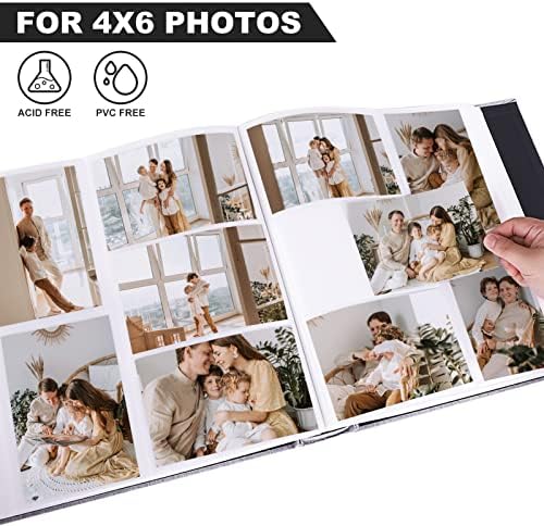 Álbum de fotos 4x6 1000 fotos álbuns de capa personalizados para casamento para casamento bebê Family Family Livro de