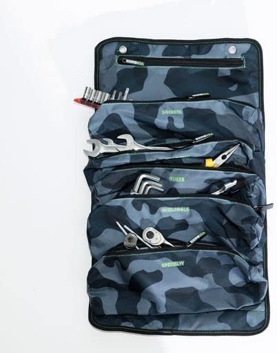 Rhino USA Tool Bag Roll - Bolsa organizadora de lona pesada para ferramentas - Kit de armazenamento de ferramentas de viagem final