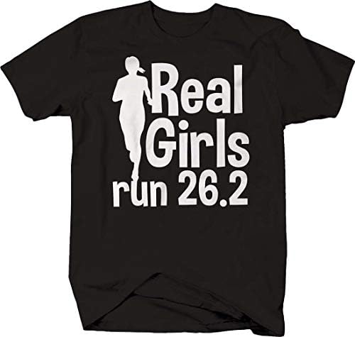 Garotas de verdade correm 26.2 Miles Silhouette Running Treinamento Maratona Camista para homens