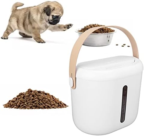 Bucket selado com alimentos para cães, contêiner de alimentos para animais de estimação versátil 13L Interior resistente a queda de abdominais alimentos para gatos