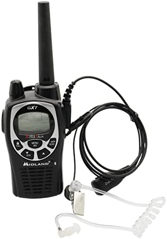 Walkie talkies gxt1000vp4 fone de ouvido com microfone de 2 pinos de manuseio de tubo acústico compatível com Midland LXT118