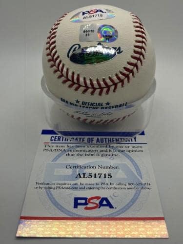 DICK BOSMAN NH 7-19-74 Os índios assinaram o Autograf Official MLB Baseball PSA DNA-Bolalls autografados