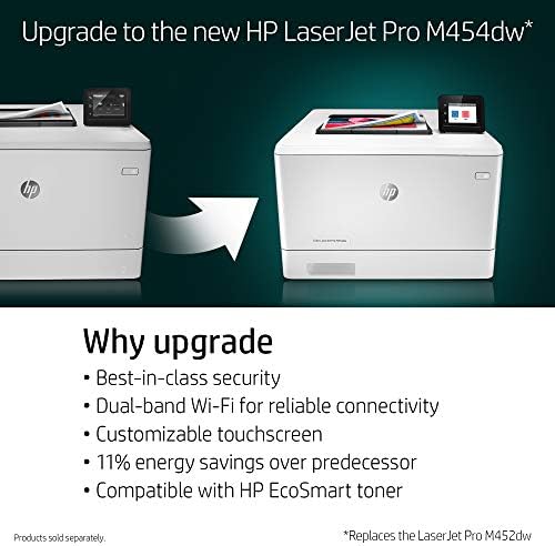 HP LaserJet Pro M452DW Impressora colorida sem fio,