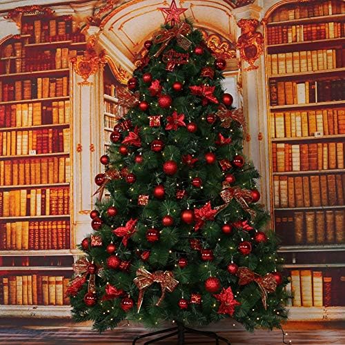 Árvore de Natal artificial decorada com DLPY DIY, com luzes Premium Spruce Spruce articulado Pernas de metal sólido Eco -friendly