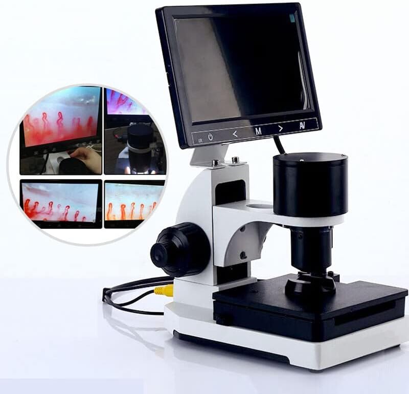Delupa da unha Detector de microscópio digital Microscópio Capilares Instrumento LCD Display Opcional