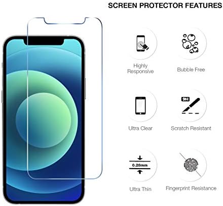 Protetor de tela de vidro temperado TUPTUG para iPhone 12 Mini-Tampa protetora de vidro endurecido para iPhones de maçã de 5,4 polegadas-[Ultra