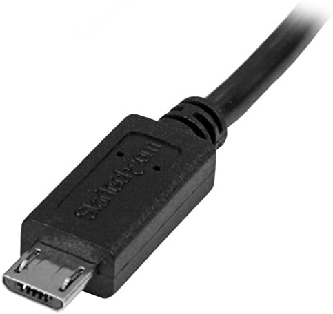 Startech.com 0,5m 20in Cabo de extensão micro -USB - M/F - Micro USB macho para micro USB Cabo, preto