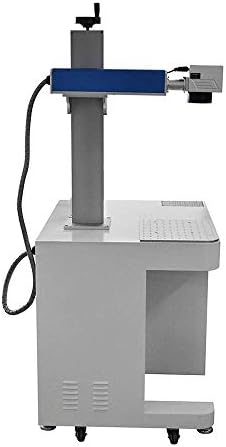 Máquina de gravura de marcação a laser de fibra de fibra de computação de 20W para material de metal e não-metal, marcando o eixo