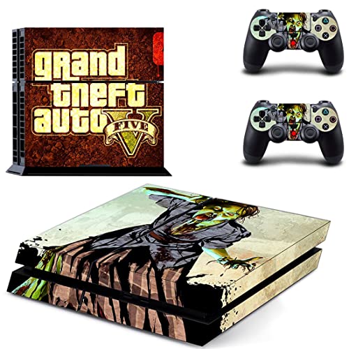 Para PS4 Pro - Game Grand GTA Roubo e Auto PS4 ou PS5 Skin Skinper para PlayStation 4 ou 5 Console e Controladores