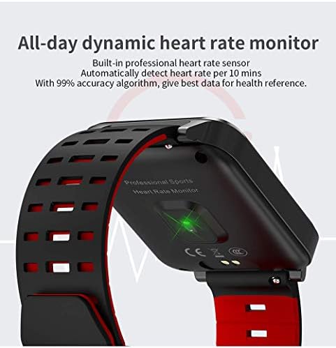 SmartWatch de 1,54 polegada de monitoramento do sono da pulseira, contador de etapas, caloria à prova d'água IP68,