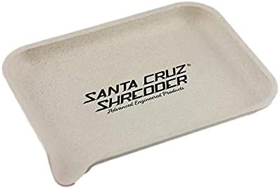 Bandeja de rolamento de cânhamo de Shredder de Santa Cruz com bico para facilitar o enchimento de bordas arredondadas lisas - Pequenas