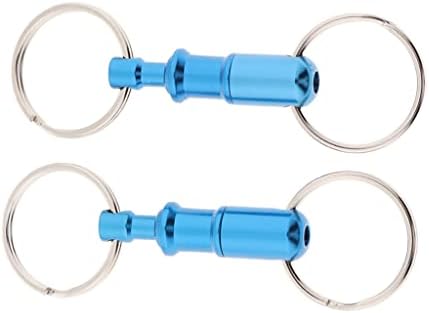 2PCs/Set Release Rápida Chaves Removível de Pull-Apart Keyring Com dois Rings Divididos Pesados ​​Acessórios-Chaves