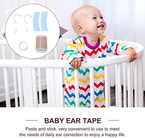 Conjunto de corretor de ouvido para bebês zerodeko, kits de correção de aurícula com remendo da orelha, suporte à orelha, corretor