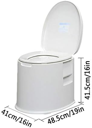 Banheiro portátil portátil do GLJ, banheiro removível de acampamento, com caixa de lenços de papel, vaso sanitário