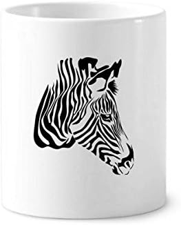 Cargo Pinto Cabeça Brown Animal de dentes de dentes caneta caneca de cerâmica cupina lápis