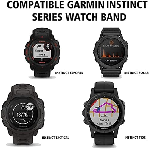 Hwgo Silicone Watch Bands tiras para Garmin Instinct Smart Watch Relógio 22mm Banda de substituição Pulseira Instinto/esports/maré/solar