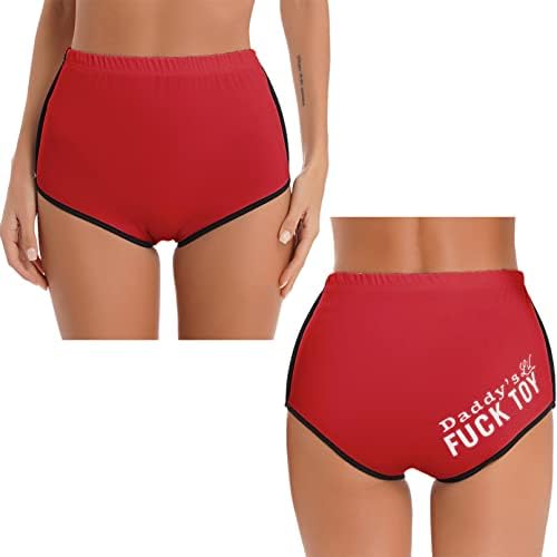 Fldy Women's Skeleton Hands Prind Shorts High Caist Club Mini shorts calças quentes executando o treino de ginástica shorts de natação