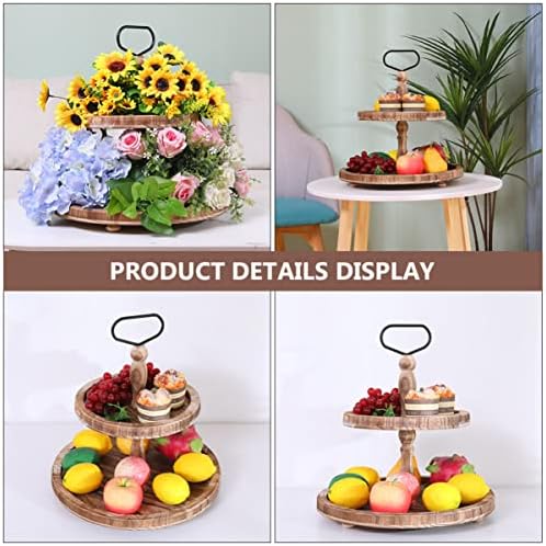 Cabilock Wood and Tower: Birthday Tower Fruit Holder Bandey com Cuake Fruits Stands lida