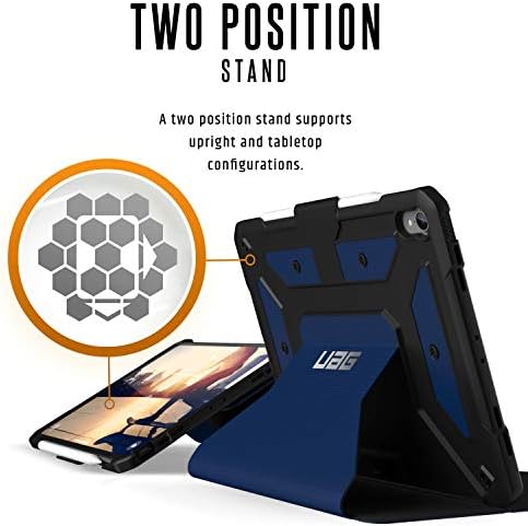 UAG Folio iPad Pro de 11 polegadas Metropolis [cobalto] Cobertura de gota de gota de gota de penas de penas Testada de