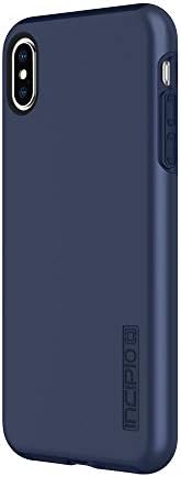 Incipio DualPro Dual Camada Case para iPhone XS Max com proteção contra queda de choque híbrido - Midnight Blue