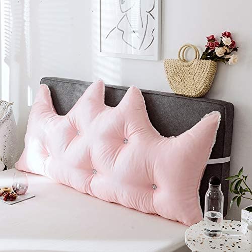 CCLZ Lace Princess Bed Wedge Pillow, Grande Backrest de seda de gelo Leitura de travesseiro de cunha estofado Pillow de suporte