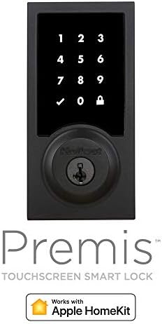 KWIKSET 99190-004 Premis contemporâneos Smart Lock funciona com Apple HomeKit, Iron Black