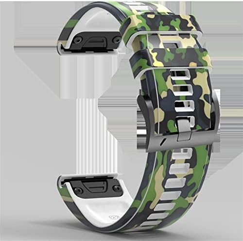 XJIM 22mm 26mm Relógio inteligente Strap para Garmin Fenix ​​7 7x 5 6 5x 6x Pro epix 3HR Impressão Silicone Smartwatch