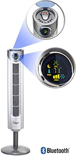 Ozeri Ultra 42 ”oscilando o ventilador, com tecnologia de redução de ruído e Bluetooth